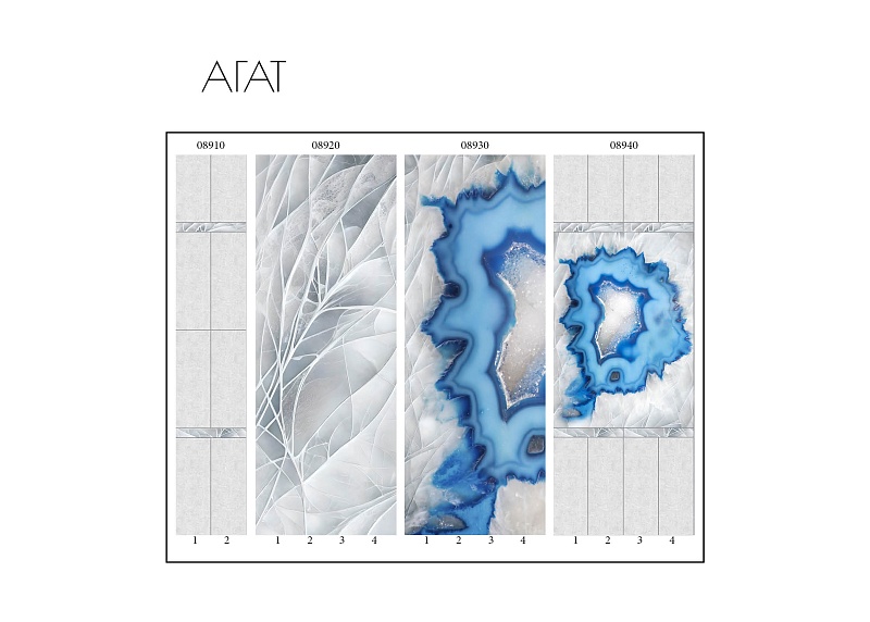 Панель из ПВХ с цифровой печатью Агат