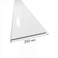 Белая лакированная глянцевая панель ПВХ 2,7м