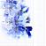 Панель из ПВХ с цифровой печатью Синий цветок